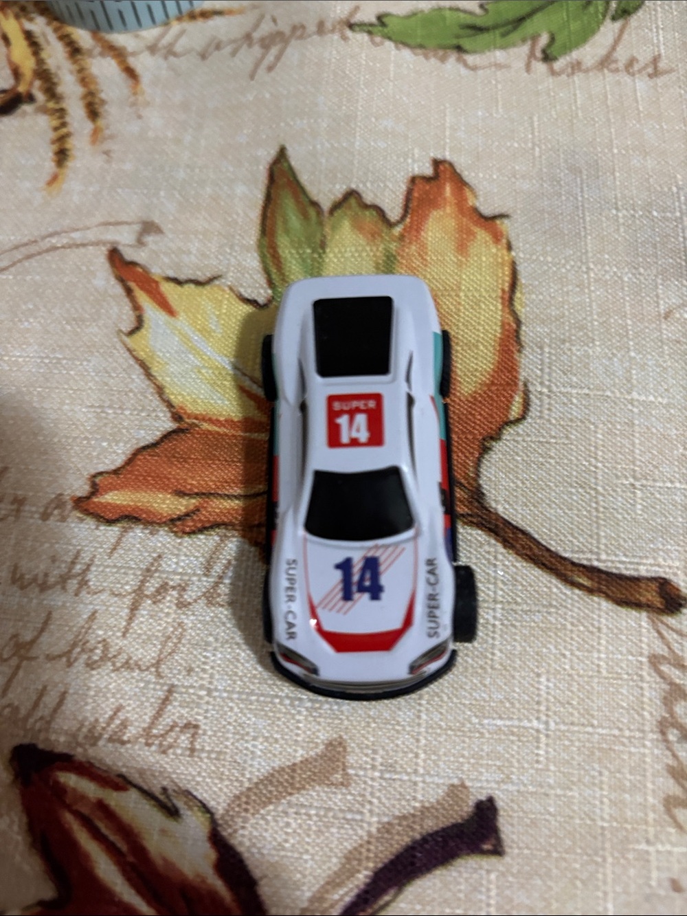 White Number 14 Die-Cast Toy Race Car - Kids Toys